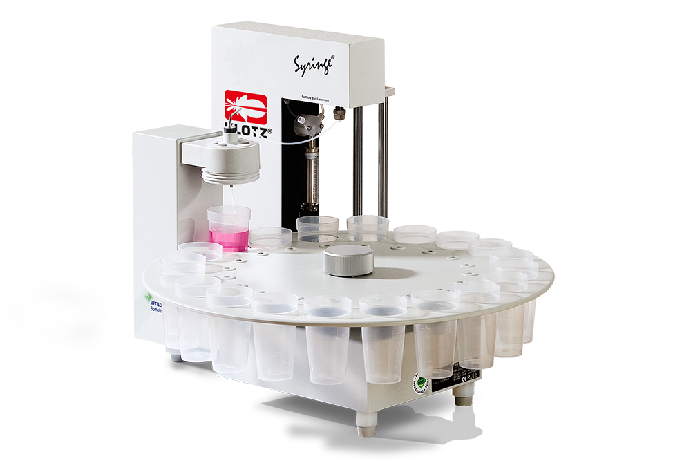 Automatic feeding for bottle samples