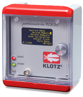 Partikelzählerbox mit Display