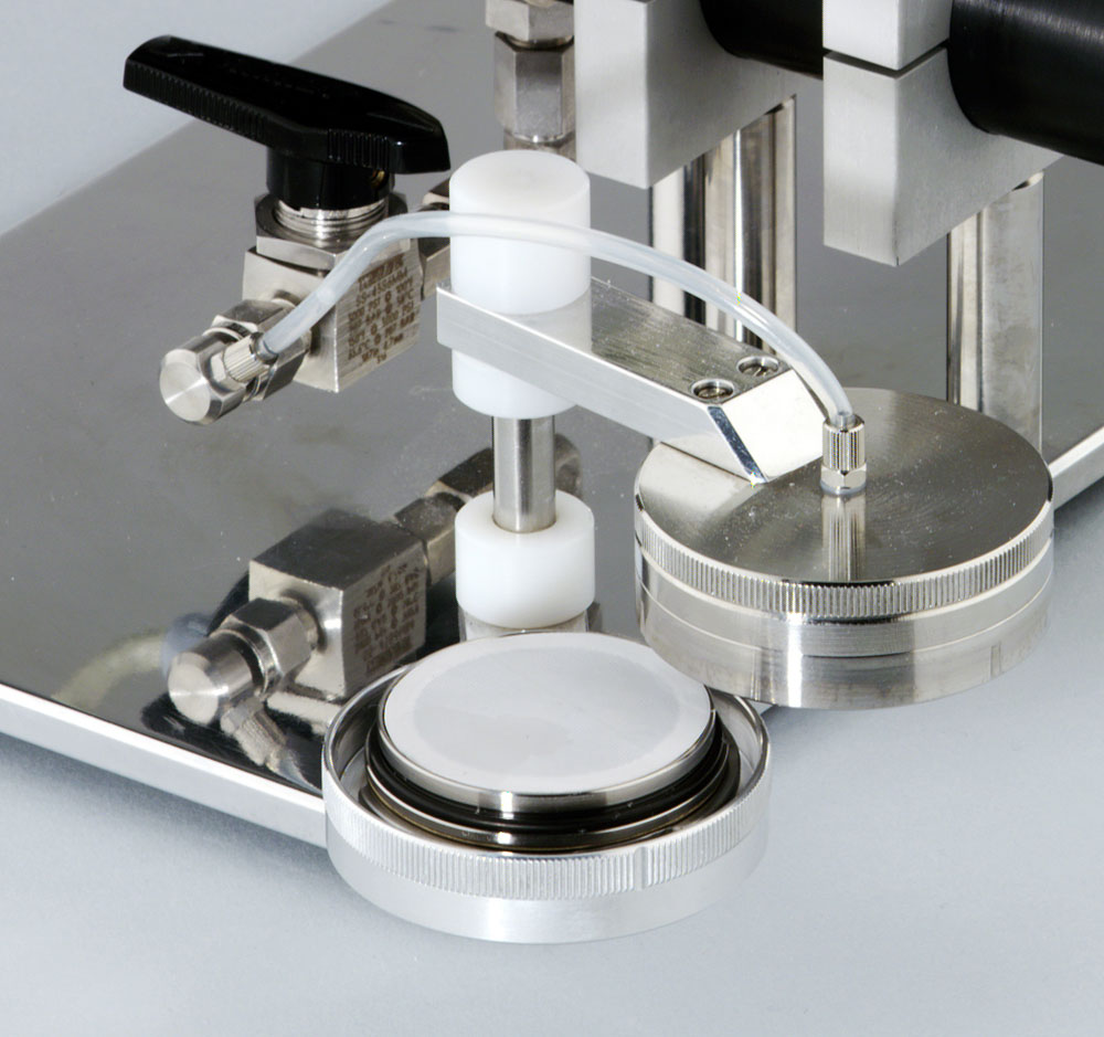 Particle counter for residual dirt determination